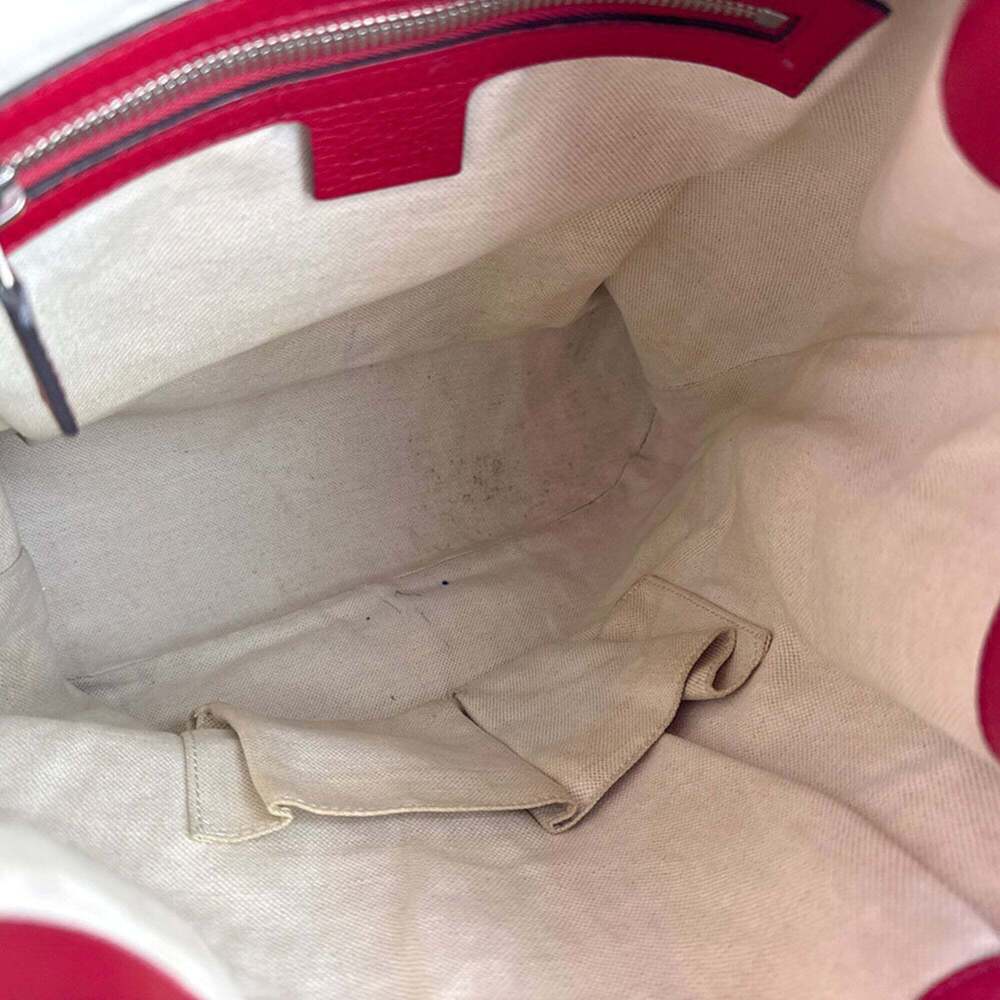 GUCCI Red Leather Backpack - Picture 5 of 13